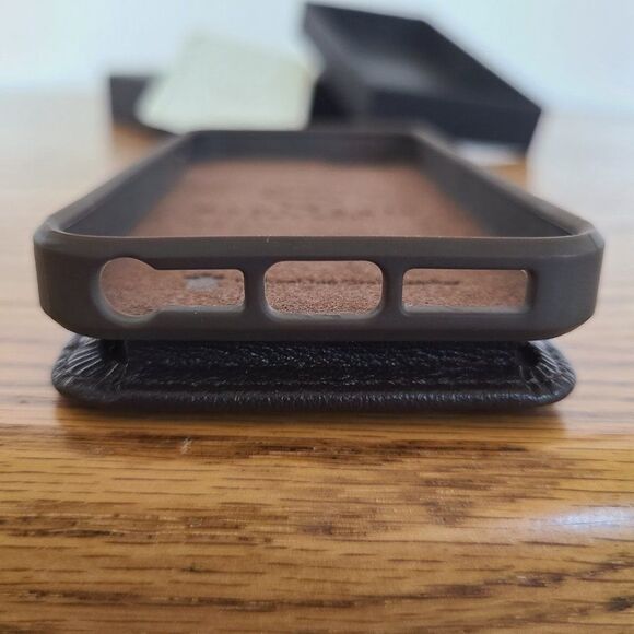 NWT Vaultskin London iPhone SE Brown Leather Eton Armour Slim Wallet Phone Case - Picture 11 of 16